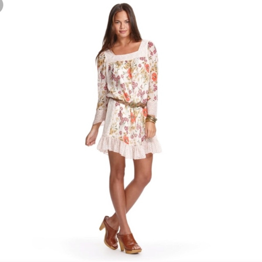 Jovovich-Hawk for Target Floral chiffon dress SZ M